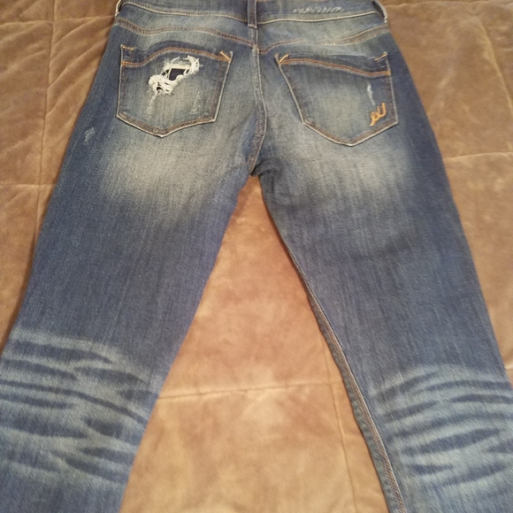 Express mid rise distressed leggings size 0 - Picture 4 of 4
